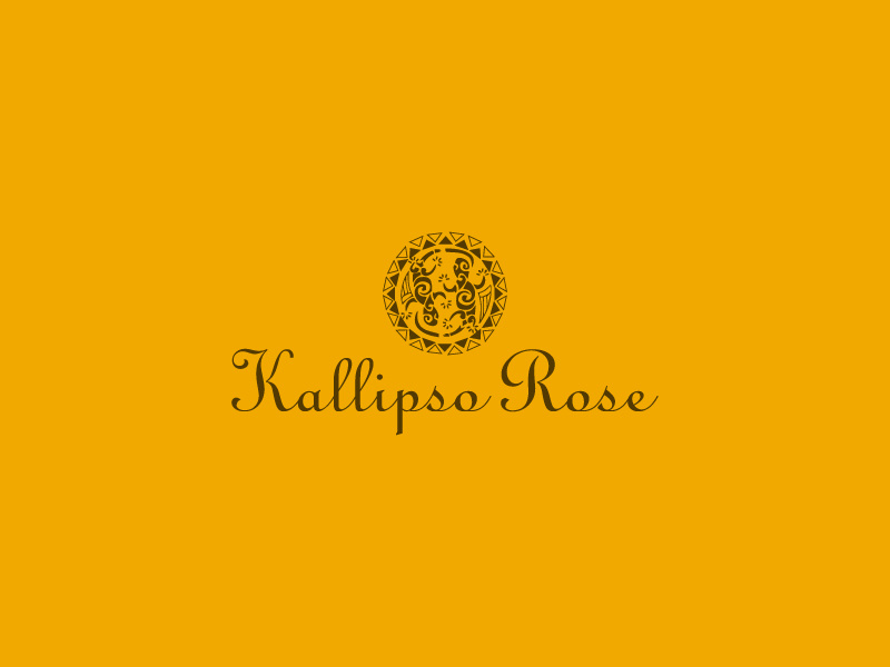 Kallipso Rose bright food restaurant creative logo design branding brand