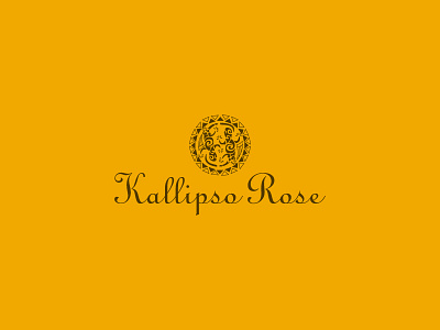 Kallipso Rose brand branding bright creative food logo design restaurant