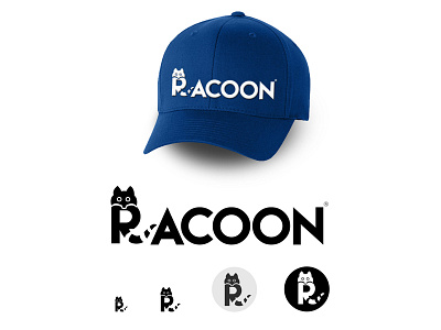 Racoon branding dribbble icon illustration logo typography vector