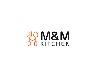 M&M Kitchen branding creative agency food logo icon illustration logo typography ui ux vector