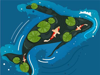Sea World colours creative agency creativeart digitalarts fish illustration sea vector waterworld