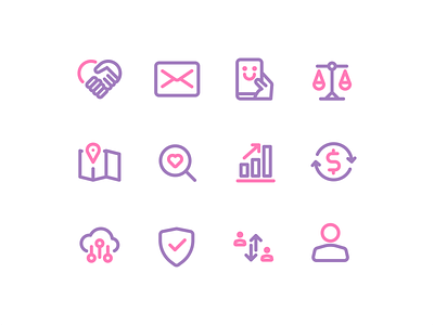 Sweet Iconography. branding iconographer iconography iconset illustration ui uiux webdesign website