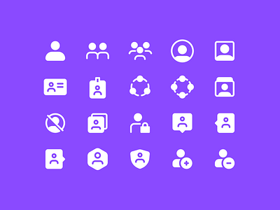 User Icon Pack graphicdesgn icondesign iconography profile ui user ux