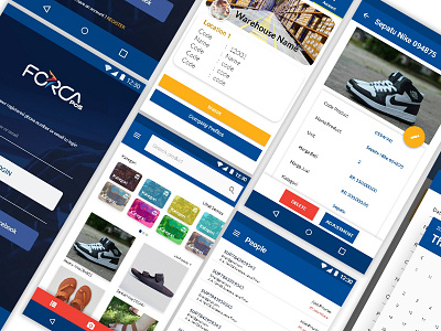 Forca Mobile Point of Sales UI/UX design elegant erp forca mobile point sales ui ux