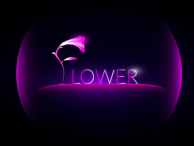 Glowing Flower 2020 design apps design branding glowing illustration logo typography vector web