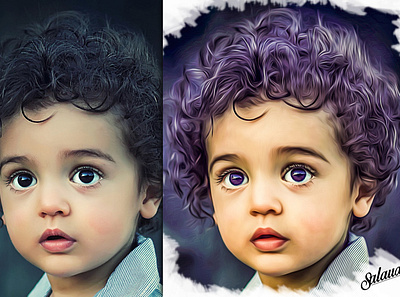 Baby light photo effect camera raw oil painting photo effects photoshop art smudge