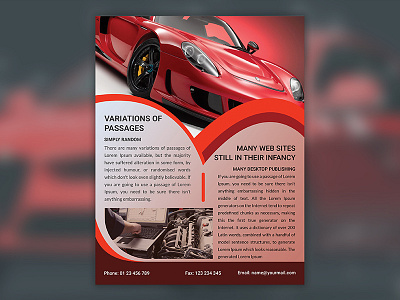 Car Review Flyer flyer design graphic design