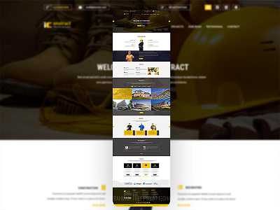 IConstracts (PSD Template) construction corporate psd template theme website