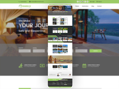 Ramblex (Travel PSD Template) corporate psd psd template template theme travel website