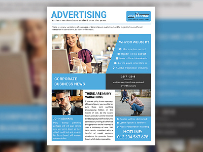 One Page Flyer branding business corporate creative design designer flyer graphic illustrator one page photoshop