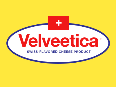 The Original Swiss Cheese Food Product helvetica