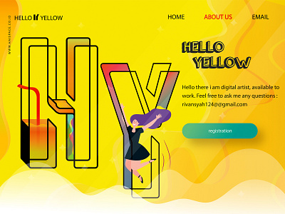 Hellow Yellow design graphic graphic design icon ui vector web website