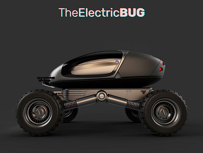 the Electric Bug 3d design car design concept design electric car fantasy industrialdesign scifi