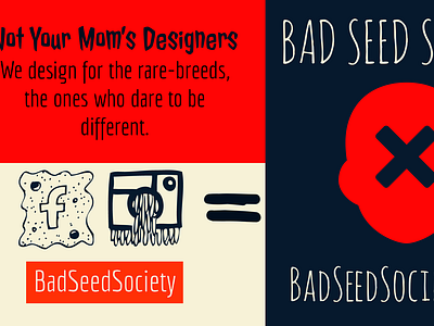 Bad Seed Society Promo badseed badseedsociety branding design digital art exileinblonde logo webdesign