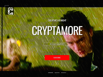Cryptamore.com branding coding david lynch logo website