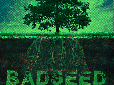 Another logo idea for my design studio, Bad Seed Society. branding dark art design exileinblonde logo