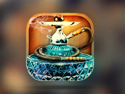Hookah Icon app bowl bulb hookah icon ipad iphone smoke tobacco