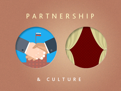 Partnership and Culture animation culture design graphics hands motion partner shaking
