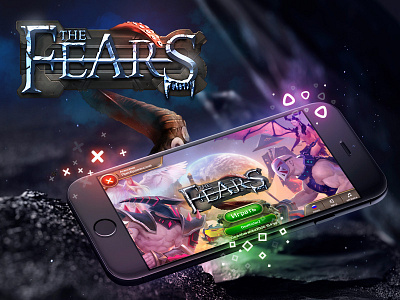 the Fears game ui & logo design app buttons design fears game ios iphone logo mobile play screen ui