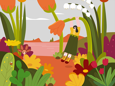 The Beginning of Summer | Twenty four solar terms character design illustration