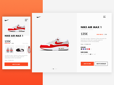 NIKE PRODUCT PAGE - Nike air max 1