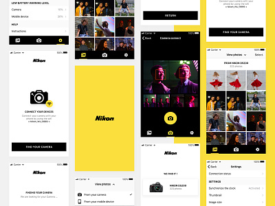 Nikon wmu connect redesign android application camera connect connect camera dslr app ios app mobile app mobile app design nikon nikon app nikon wmu white wmu yellow