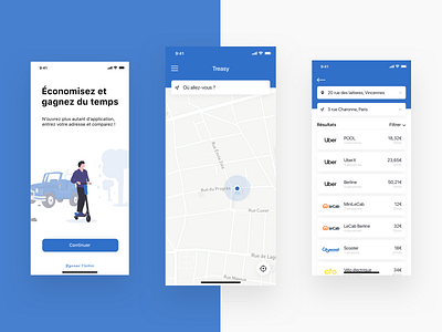 Treasy - Transport app