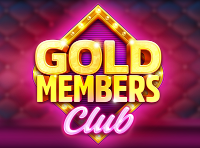 Gold Members Club Logo branding design digital paint gold graphic design icon illustration logo photoshop ui