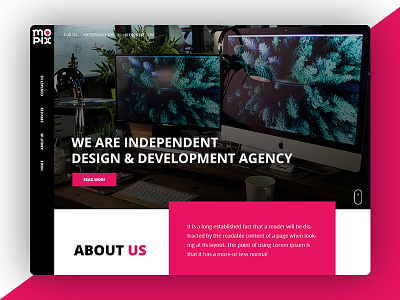 mophx agency degital design development psd site ui ux web