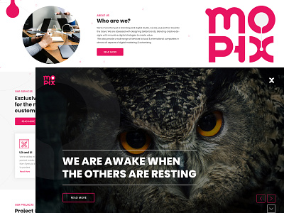 MophxDigital agency design digital fullscreen landing psd slider ui ux web web design welcome