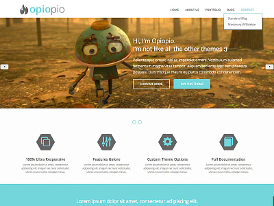 Opiopio HTML5 Theme Template