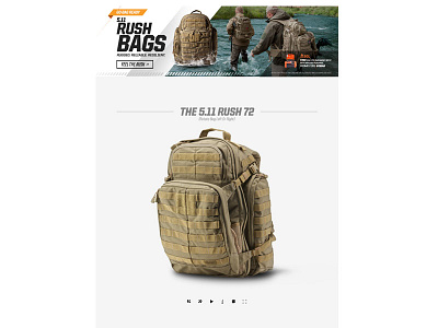 Rush Bags Landing Page