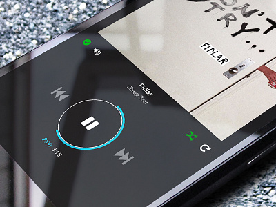Mobile Music Player android audio flat icons ios mobile music music player player spotify ui ux