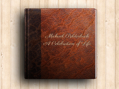 Book for Digi-Tribute- Memorial Website book icon leather leather book realistic texture torn tribute wood