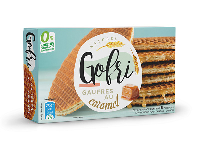 Gofri cake logo packaging