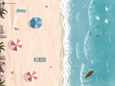 Summer Beach design illustration innn summer
