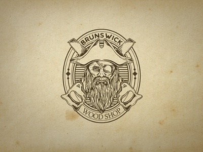 Brunswick Wood Shop badgedesign logo