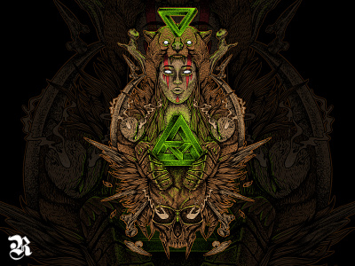 Eastern Bear band black black metal blood branding cultural death metal illustration merchandise skull