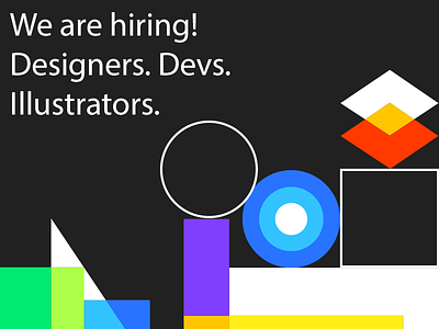 We are hiring!! coding design designers development freelancers hiring illustrators web