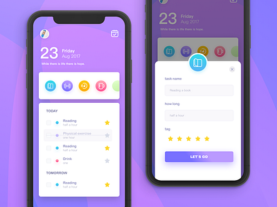 App design — UI Exploration