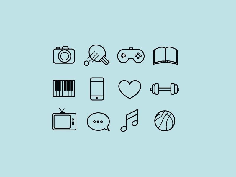 Fun Times Icons By Jenny Andersen On Dribbble