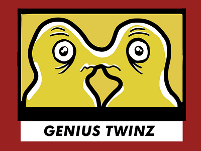 Genius Twinz character illustration phsyco twins