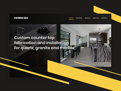 Countertop fabrication shop - homepage concept