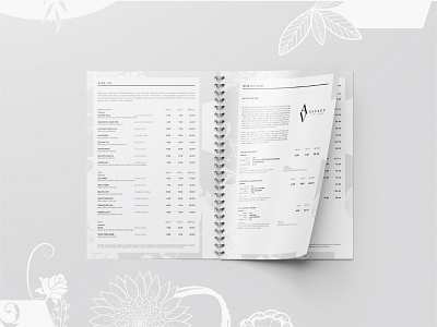 Menu | Wine List | Layout Design for Craft UK