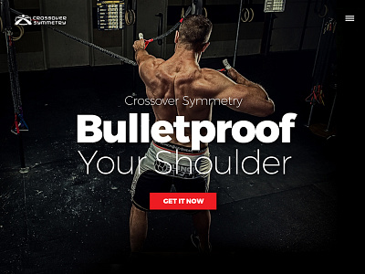 Crossover Symmetry fitness gym health ui website design workout