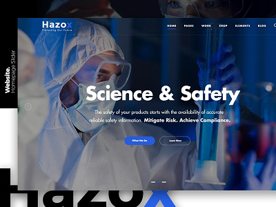 Hazox - Chemical Reporting chemical reporting health industry manufacturer safety science web design