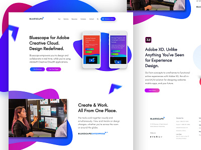 Bluescape Web Design corporate branding mobile app uidesign web design