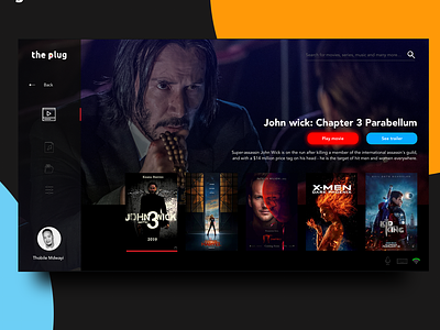 Apple Tv Dribble 025 africa daily 100 daily 100 challenge daily challange dailyui design john wick landing page ui ui ux ux