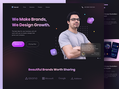 Haruki Creative Agency - Landing Page by Ceptari Tyas for One Week ...