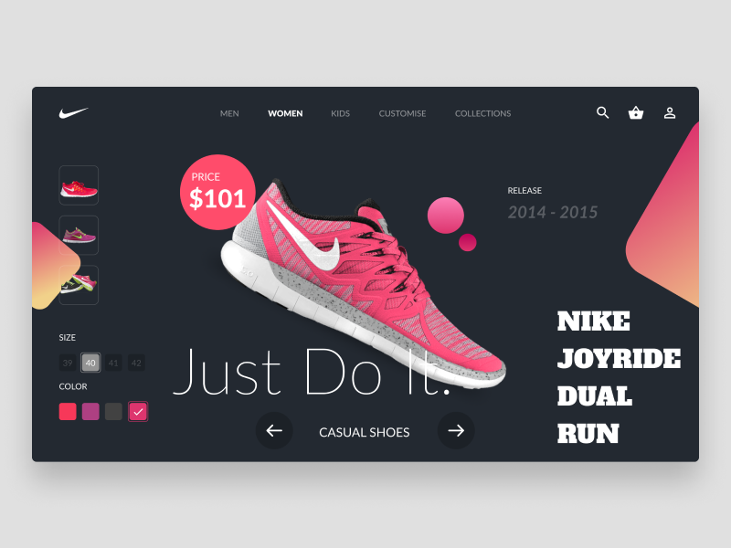 Nike Store by Ceptari Tyas on Dribbble